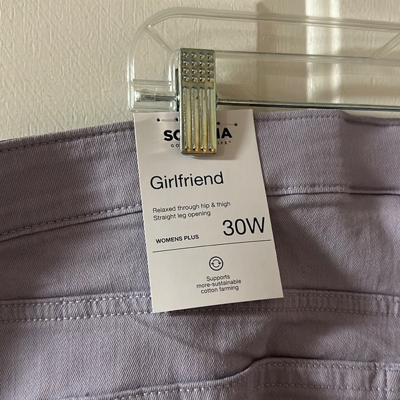 *FINAL* SONOMA GIRLFRIEND ANKLE JEANS: LILAC: NEW WITH TAGS: SIZE 30W - Picture 4 of 4